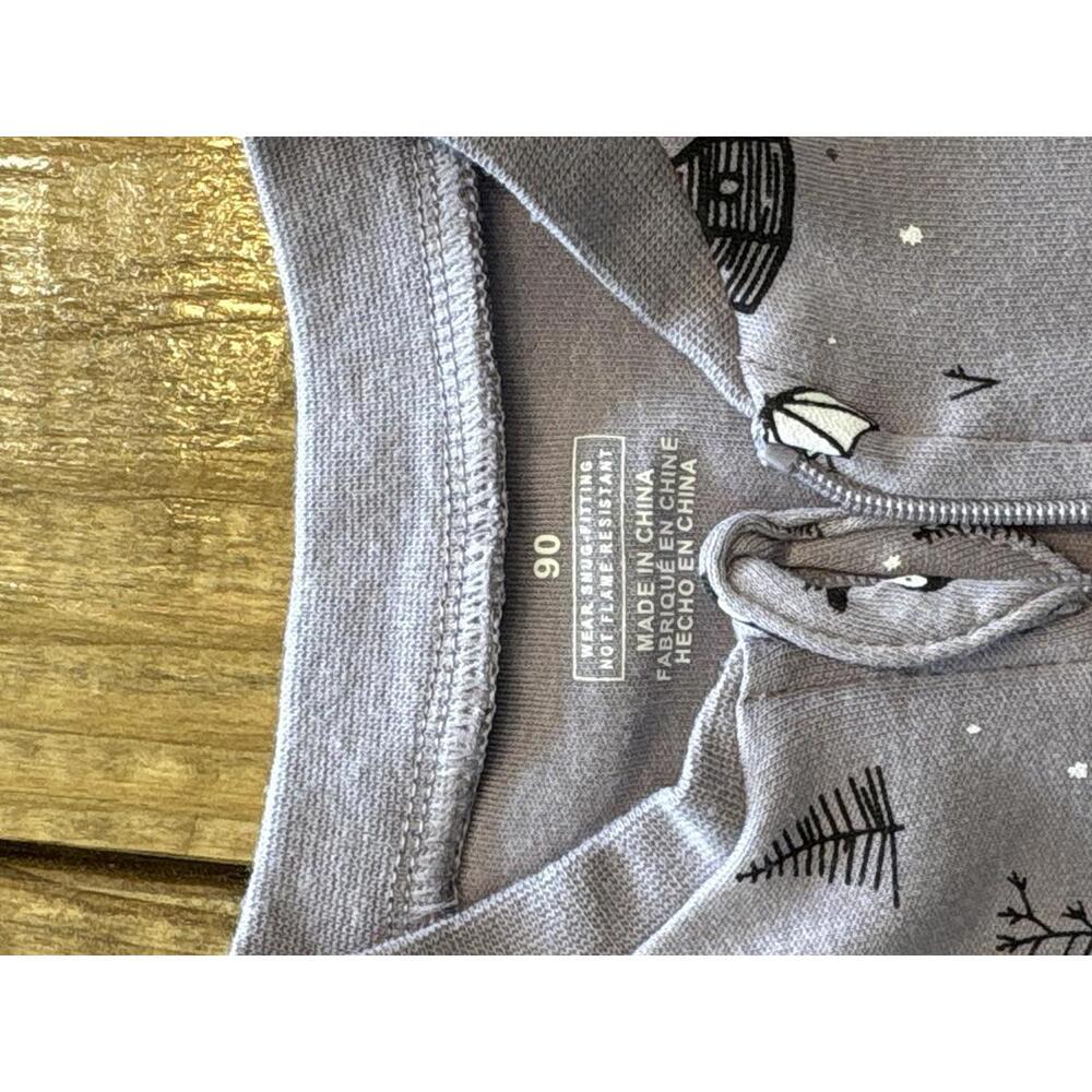 New Baby Long Sleeve Cotton Onesie Penguin Print Size 90 18 24 months Boys girls - Picture 3 of 4